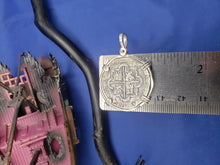 Load image into Gallery viewer, Sterling Silver Atocha Shipwreck  Treasure Pirate Coin " 4 Reale" Reproduction Pendant