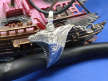 Load image into Gallery viewer, Medium Size Solid  Sterling Silver Hemipristis Shark Tooth Pendant Nautical Jewelry by Crisol