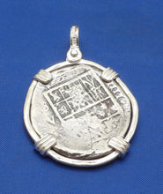 Load image into Gallery viewer, Sterling Silver "4 Reale"  Atocha Reproduction Coin Pirate Coin Pendant