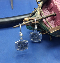 Load image into Gallery viewer, Small Atocha Shipwreck Reproduction Coins Pirate Earrings With French Wire