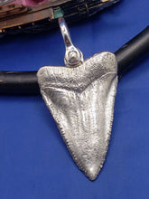 Load image into Gallery viewer, Extreme Unique Huge Big Giant Large Enormous Massive Monstrous Colossal Heavy Solid Custom Sterling Silver {Great White} Shark Tooth Pendant