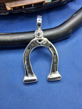 Load image into Gallery viewer, Sterling Silver Large Talisman Shoe Horse Good Luck Amulet Pendant