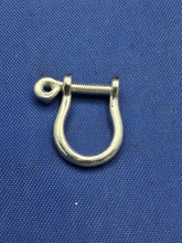 Load image into Gallery viewer, Small Sterling Silver 11mm Pirate Shackle latch Handmade by Crisol Jewelry
