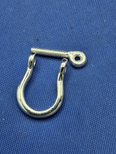 Load image into Gallery viewer, Small Sterling Silver 11mm Pirate Shackle latch Handmade by Crisol Jewelry