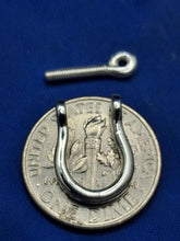 Load image into Gallery viewer, Small Sterling Silver 11mm Pirate Shackle latch Handmade by Crisol Jewelry