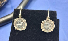 Load image into Gallery viewer, Small Atocha Shipwreck Reproduction Coins Pirate Earrings With Lever Backs