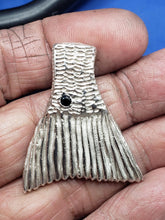 Load image into Gallery viewer, Custom Handcrafted Original Large Sterling Silver Red Fish Tail Pendant