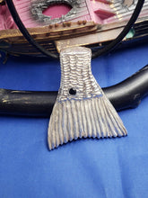 Load image into Gallery viewer, Custom Handcrafted Original Large Sterling Silver Red Fish Tail Pendant