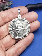 Load image into Gallery viewer, Large Atocha Shipwreck Replica Pirate Coin Piece of Eight Pendant (Copy)