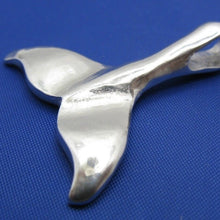 Load image into Gallery viewer, Sterling Silver Whale Tail Slider Pendant