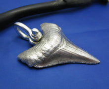 Load image into Gallery viewer, Extreme Unique Huge Big Giant Large Enormous Massive Monstrous Colossal Heavy Solid Custom Sterling Silver {Megalodon}  Shark Tooth Pendant