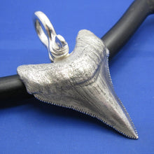 Load image into Gallery viewer, Extreme Unique Huge Big Giant Large Enormous Massive Monstrous Colossal Heavy Solid Custom Sterling Silver {Megalodon}  Shark Tooth Pendant