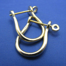 Load image into Gallery viewer, 14k Gold Nautical Shackle Earring Pair with Screw Post