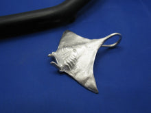 Load image into Gallery viewer, Large High Polish Sterling Silver Manta Ray Pendant