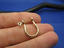 Load image into Gallery viewer, 14k Gold Nautical Shackle Earring Pair with Screw Post