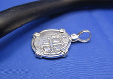 Load image into Gallery viewer, Sterling Silver Small "1 Reale" Pirate Cob Doubloon Coin Replica