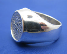 Load image into Gallery viewer, Wide High Polish Bezel Set Sterling Silver Men's Atocha Replica Shipwreck Coin Ring