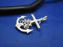 Load image into Gallery viewer, Sterling Silver Diver's Mariners Cross Pendant