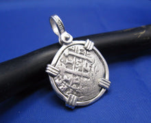 Load image into Gallery viewer, Sterling Silver Small "1 Reale" Pirate Cob Doubloon Coin Replica