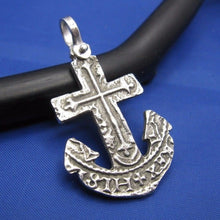 Load image into Gallery viewer, Sterling Silver Anchor Cut Out from Piece of 8 Pirate Shipwreck Coin