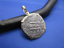 Load image into Gallery viewer, Pirate Treasure Cob Replica Inside 14k Yellow Gold Bezel