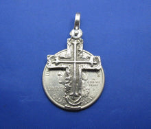 Load image into Gallery viewer, Sterling Silver Unique Artisan Handcrafted Custom Cross Pendant (1.5" x 0.75")