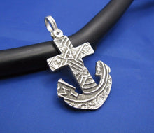 Load image into Gallery viewer, Sterling Silver Anchor Cut Out from Piece of 8 Pirate Shipwreck Coin