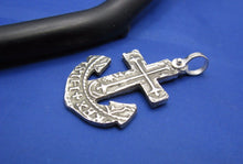 Load image into Gallery viewer, Sterling Silver Anchor Cut Out from Piece of 8 Pirate Shipwreck Coin