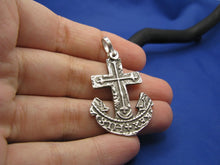 Load image into Gallery viewer, Sterling Silver Anchor Cut Out from Piece of 8 Pirate Shipwreck Coin