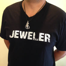 Load image into Gallery viewer, Large Sterling Silver Chain Wrapped Skull and Anchor Pendant