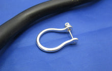 Load image into Gallery viewer, Large Pirate Single Shackle Earring Hoop  (New Extra Large Version of our Best Selling Original Shackle Earring) .925 Sterling Silver