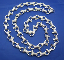 Load image into Gallery viewer, Sterling Silver 8mm Pirate Shackle Anchor Link Chain with Camouflage Latch