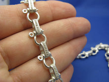 Load image into Gallery viewer, Sterling Silver 8mm Pirate Shackle Anchor Link Chain with Camouflage Latch