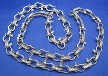 Load image into Gallery viewer, Sterling Silver 11mm Nautical Shackle Mariner Link Chain Necklace