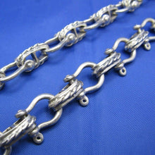 Load image into Gallery viewer, Sterling Silver 11mm Nautical Shackle Mariner Link Chain Necklace