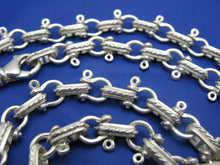 Load image into Gallery viewer, Sterling Silver 8mm Pirate Shackle Anchor Link Chain with Lobster Claw Swivel Latch
