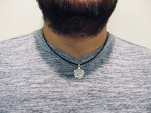 Load image into Gallery viewer, Small Sterling Silver Reproduction Pendant of a "1 Reale" Pirate Doubloon