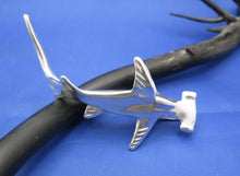Load image into Gallery viewer, Very Large Sized Attention Grabbing Nautical Sterling Silver Custom Hammerhead Shark Pendant