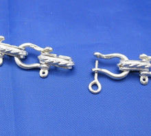 Load image into Gallery viewer, Sterling Silver 11mm Nautical Shackle Mariner Link Chain Necklace