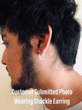 Load image into Gallery viewer, Sterling Silver Pirate Shackle Earring Pair