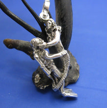 Load image into Gallery viewer, Sterling Silver Mermaid and Diver Lover Affair Necklace
