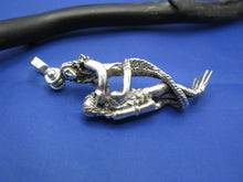 Load image into Gallery viewer, Sterling Silver Mermaid and Diver Lover Affair Necklace