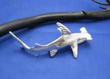 Load image into Gallery viewer, Very Large Sized Attention Grabbing Nautical Sterling Silver Custom Hammerhead Shark Pendant