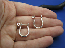 Load image into Gallery viewer, Sterling Silver Pirate Shackle Earring Pair