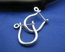 Load image into Gallery viewer, Sterling Silver Pirate Shackle Earring Pair