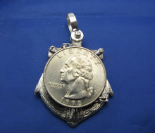 Load image into Gallery viewer, Large Men's Sterling Silver Diver's Mariner Wooden Cross Anchor Pendant