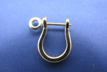 Load image into Gallery viewer, Small 14k Solid Gold Pirate Shackle Earring Single Handmade by Crisol Jewelry