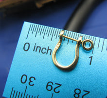 Load image into Gallery viewer, Small 14k Solid Gold Pirate Shackle Earring Single Handmade by Crisol Jewelry