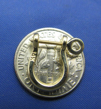 Load image into Gallery viewer, Small 14k Solid Gold Pirate Shackle Earring Single Handmade by Crisol Jewelry