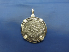 Load image into Gallery viewer, Shipwreck "4 Reale" Treasure Coin Reproduction Doubloon Pirate Coin Unique Piece of 8 Pendant
